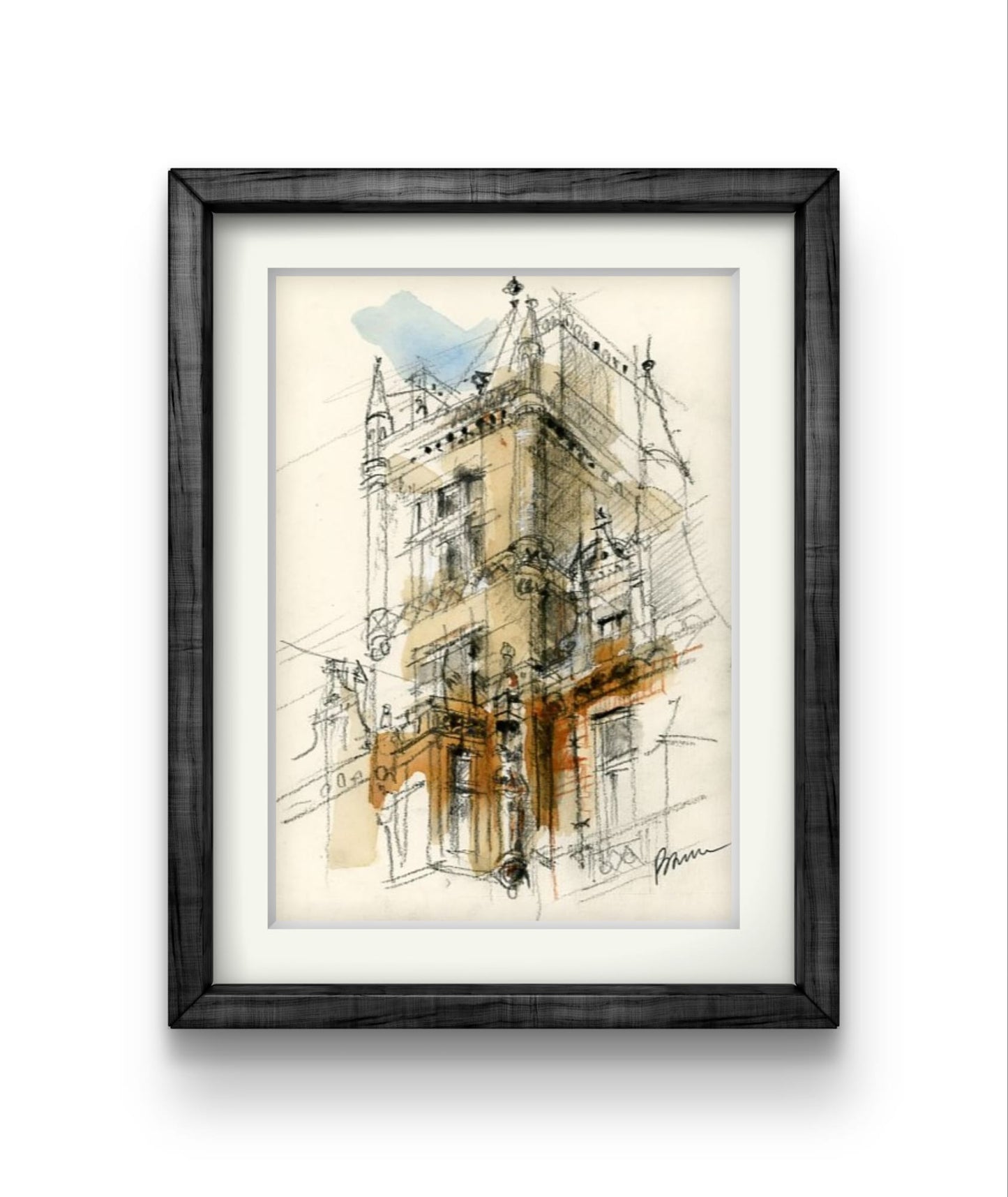 ORIGINAL ARTWORK - Gonville and Caius College, University of Cambridge, UK