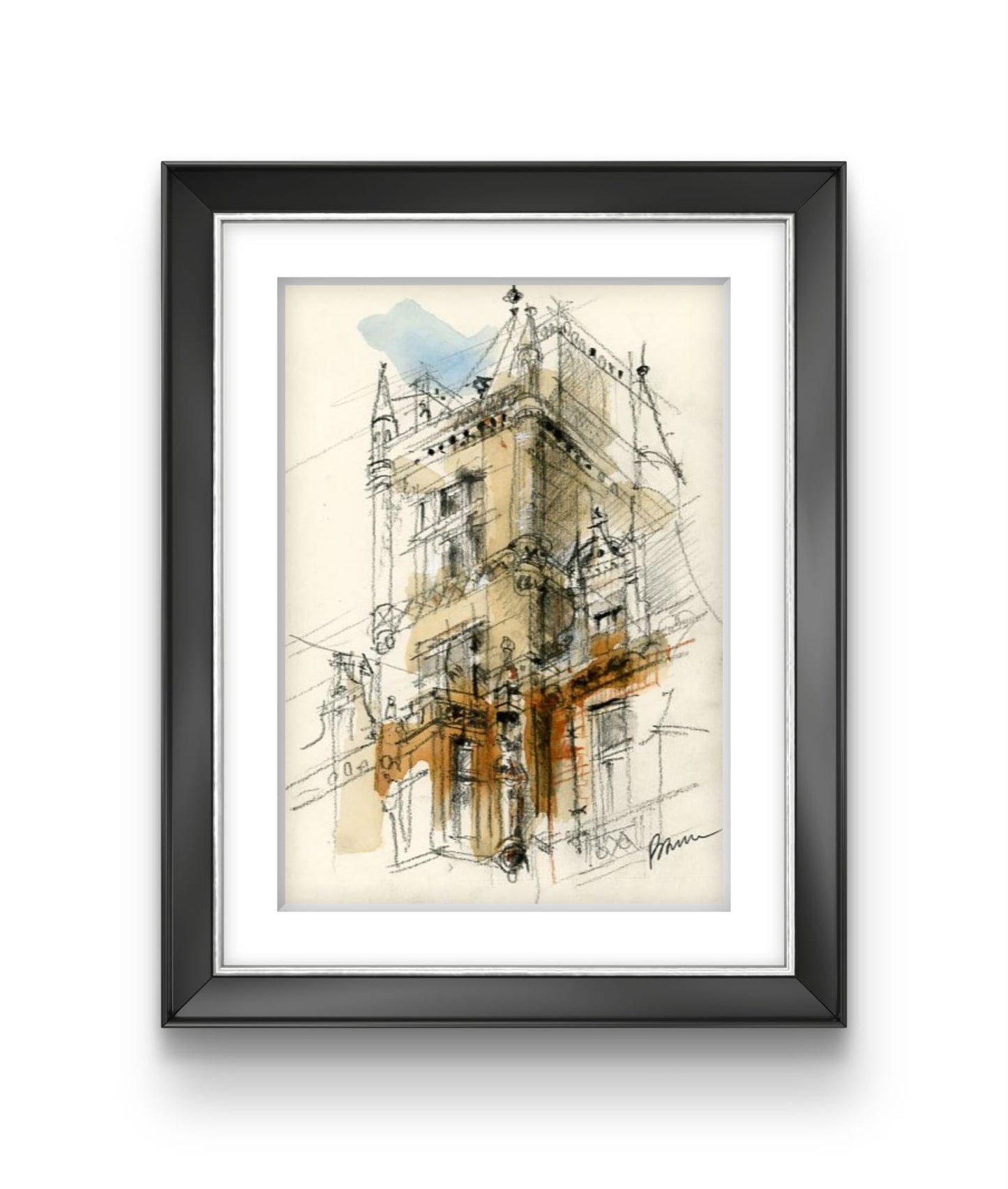 ORIGINAL ARTWORK - Gonville and Caius College, University of Cambridge, UK