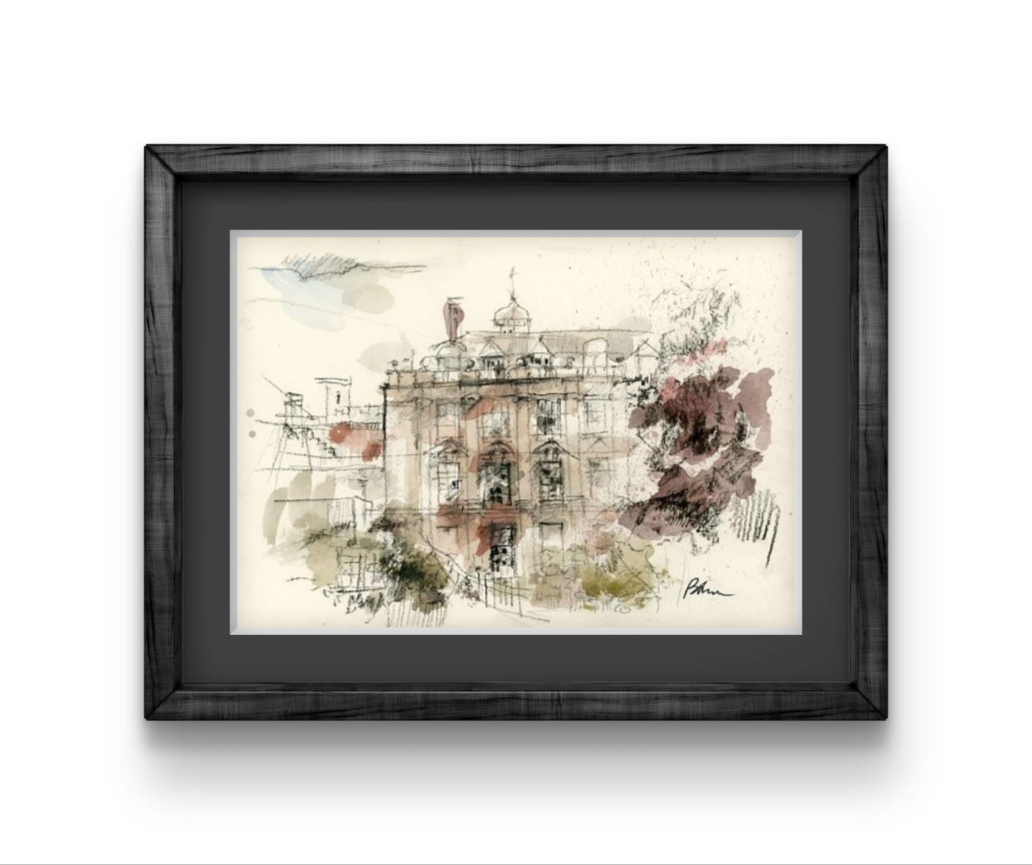 ORIGINAL ARTWORK - Clare College, University of Cambridge, UK