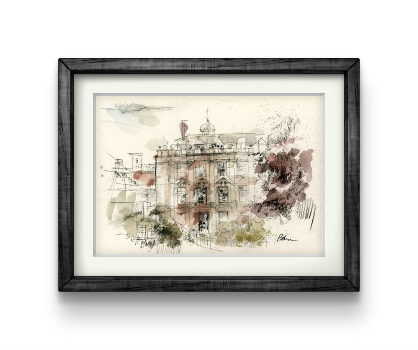 ORIGINAL ARTWORK - Clare College, University of Cambridge, UK